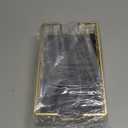 Wican Guest Towel Holder Tray for Bathroom, Oak and Iron Napkins Holder for Powder Room Dinning Table Wooden Basket for Disposable Paper Hand Towels Gold and Black (9.06 x 5.51 x 2.56 inchs)