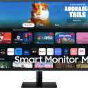 SAMSUNG 27-Inch M5 (M50D) Series FHD Smart Monitor with Streaming TV, Speakers, HDR10, Gaming Hub, Multiple Ports, Workout Tracker, Vision Accessibility Tools, LS27DM500ENXGO, 2024