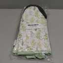 Heat Resistant Designer Kitchen Oven Mitts with Neoprene Non-Slip Grips and Hanging Loops | Set of 2 100% Cotton Long Sleeve Kitchen Oven Mitts | 5.5" x 12" | Green Herbs