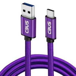 CBUS 6ft USB to USB C Cable Fast Charging Cord Type-C Compatible with iPhone 16/16e/15/Pro/Max/Plus, iPad 10, iPad Pro/Air/mini A17 Pro, mini 6 Heavy-Duty Braided (Purple)