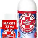 Ring Out for Pets: Control & Help Ringworm | Clean Pets Skin & Paws | Recovery & Itch Relief Calming Spray for Dog, Cat, Guinea Pig, Small or Large Animals/Pet. (Empty Applicator Bottle Included)