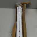 Spring Tension Curtain Rod for Windows 45 to 77 inch White Long Tension rod Adjustable Spring Curtain Rods No Drilling Short Tension Rod for Kitchen, Closet, Bathroom, Bookshelf