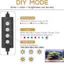 hygger 36W 24/7 Lighting Aquarium LED Light, Sunrise-Daylight-Moonlight Mode and DIY Mode, Adjustable Timer Adjustable Brightness Fish Tank Light with Extendable Bracket 7 Colors for Planted Tank
