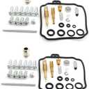 Newsmarts 2 Set Carburetor Rebuild Kit Fit for Yamaha XVS65 V-STAR 650 Custom 19982005 / XVS65A V-Star 650 Classic 19982005 / XVS65AT V-Star 650 Silverad 20022005