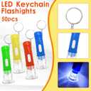50 Pack Mini Flashlights Compact and Durable 2.55 Inch Plastic LED Flashlights for Emergencies Camping Classroom and Outdoor Activities
