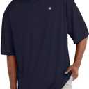 Champion Men's Athletic Short Sleeve T-Shirt, Standard Fit, Moisture Wicking, Anti Odor, Navy, X-Large Tall