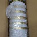 NUPTIO Gold Galvanized Vases for Centerpiece: 12 Pcs 5" Small Ribbed Vases for Flowers Bulk Metal Bucket Planter Pots for Wedding Table Home Decor