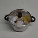 GoodCook Basics Stainless Steel Dutch Oven with Glass Lid, 5 Quart