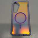 LEOMAKRON Made for Samsung Galaxy S25 Plus Case Iridescent Laser, Purple