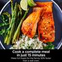 Ninja Combi All-in-One Multicooker, Oven, & Air Fryer, Complete Meals in 15 Mins, 14-in-1 Functions, Combi Cooker + Air Fry, Bake, Roast, Slow Cook and More, 3 Accessories, Stainless Steel, SFP701