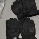 SATINIOR 2 Pairs Kids Waterproof Winter Snow Gloves Ski Gloves for Boy Girl Outdoor Warm Thickening Snowboar (10-15 Years, Black)