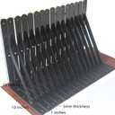 20 Pack L12 x H 8" Black Heavy Duty Shelf Brackets with Screws Metal Shelf Brackets Shelf Support Angle Brackets for Shelves L Brackets Heavy Duty Floating Shelf
