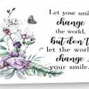 Framed Inspirational Quote Wall Art-Floral Canvas Print Paintings Pictures for Hummingbird and Butterfly Wall Dcor for Bedroom, Living Room, Bathroom, Office Ready to Hang16x24Inch