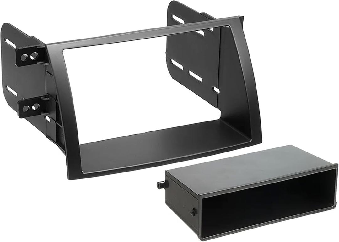 Scosche KA2098B Double DIN or Single DIN with Pocket Radio Installation Dash Kit Compatible with Select 2011-2013 Kia Sorento - Aftermarket Car Stereo Install Brackets - See Fit Guide in Images