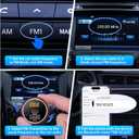 Syncwire Bluetooth 5.4 FM Transmitter for Car, 38W PD&QC3.0 Dual USB Charging Bluetooth Car Adapter Microphone & Bass Sound MP3 Music Player FM Kit with Hands-Free Calling