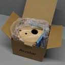 Bird House, Auslar Wooden Bird Houses for Outside, Birdhouse for Outdoors, Hanging Bluebird House for Cardinals Finch Wren Swallow for Garden Viewing