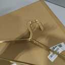 17.7" Strong Metal Wire Clothes Hangers, Coat Hanger, Standard Suit Hangers, Metal Shirt Dress Hanger Rack, 30 Pack, Gold