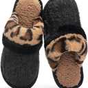 GOEWY Cozy Slippers for Women Indoor and Outdoor Fuzzy House Shoes with Memory Foam Anti-Skid Sole Gifts for Women Mom Ladies Size 9-10