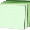 ZVP Plastic Cutting Board for Kitchen Set of 5, Flexible Cutting Mats with Food Icon, Gradient Color Chopping Boards, BPA Free, Non Slip, Dishwasher Safe, 1512 IN,Green Multi-Color