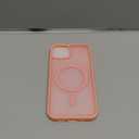 SUPFINE Magnetic for iPhone 14 Case & iPhone 13 Case (Compatible with MagSafe)(Military Grade Drop Protection) Slim Translucent Matte Shockproof Phone Cover,Pink