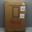 LED Bathroom Mirror, 16 x 24 Inch Anti-Fog Bathroom Mirror with Lights, Stepless Dimmable Lighted Bathroom Mirrors for Wall, Rectangle Bathroom Vanity Mirror with Front and Backlight, Vertically Only