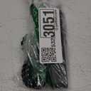 Clear Power 6 ft 2 Outlet + USB Charger Designer Fabric Indoor Flat Plug Extension Cord 16/3 SPT-2, 3 Prong Grounded Plug (Black), CP10054