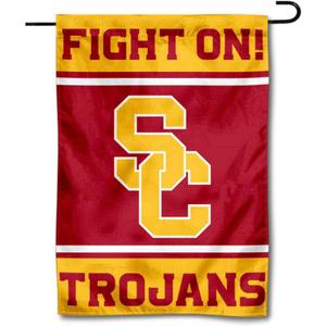 College Flags & Banners Co. USC Trojans Fight On Garden Flag