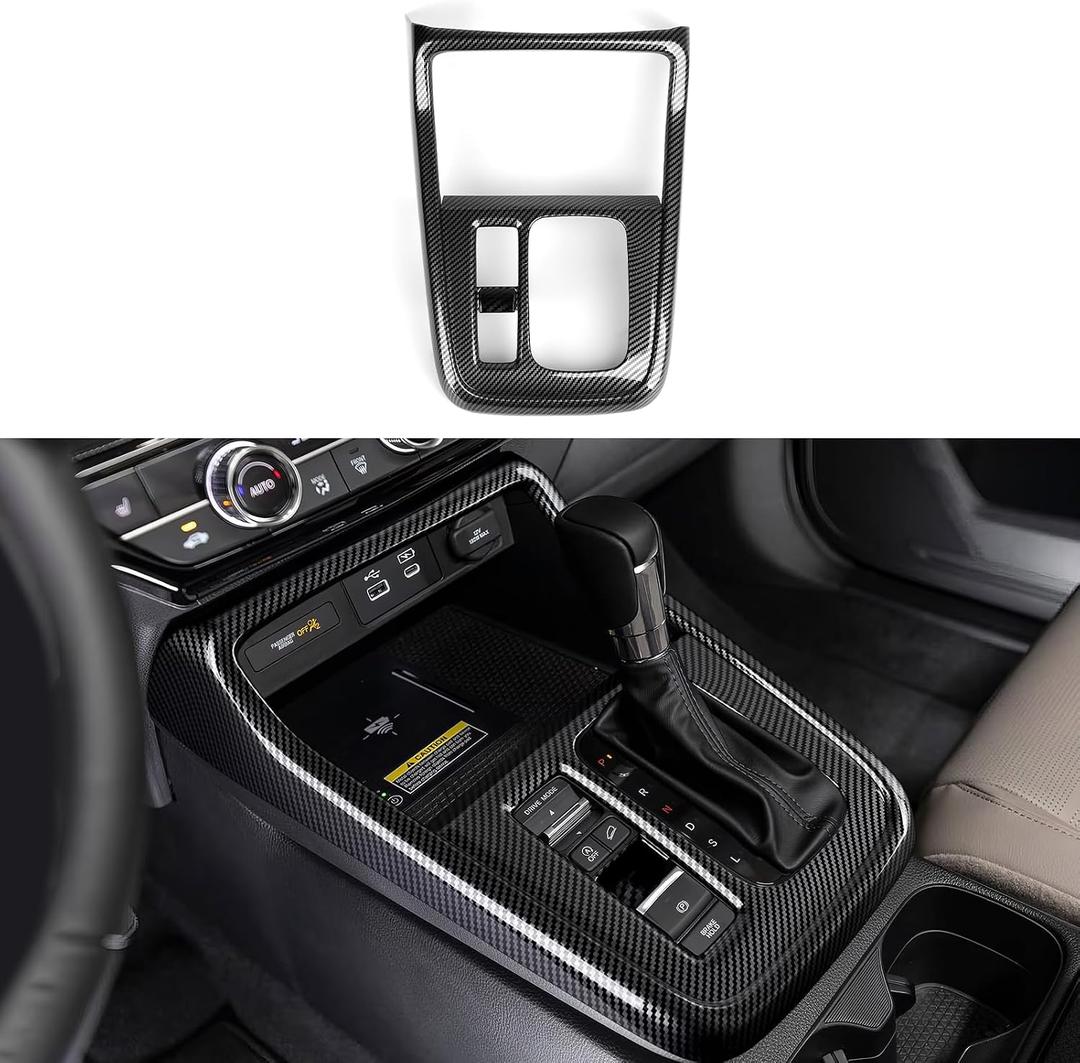 Car Gear Shift Panel Decals for Honda CR-V 2023 2024 2025 2026 Accessories CRV ABS Carbon Fiber Stickers