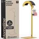 Purse Holder Stand Freestanding Purse Rack Stand Adjustable 3-Pack Purse Holder/Purse Display Stand with Velvet Cradle, Weighted Non-Slip Base, No Assembly Required