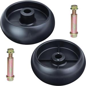 2 Pack GX10168 Deck Wheels for John Deere Replaces GX10168 Deck Wheels with Bolts, GX10168 Gauge Wheel for John Deere Z425, D170, D140, Z355E Tractors