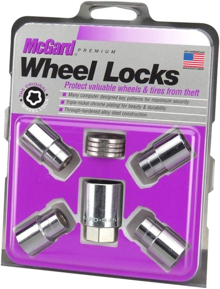 McGard 21156 Chrome Regular Shank Wheel Locks (M12 x 1.5 Thread Size) - Set of 4