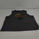 Men's Graphic Tank Tops Sleeveless Muscle Shirts Beach Hawaiian Coconut Tree Patriotic Tank Tops (XX-Large, Black+ white)