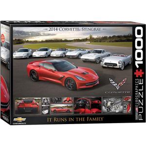 EuroGraphics 2014 Corvette Singray: It Runs in the Family Jigsaw Puzzle (1000-Piece)
