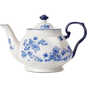Bone China European Style Floral Ceramic Teapot - 45oz, Perfect for Tea Sets, Loose Tea, and Parties