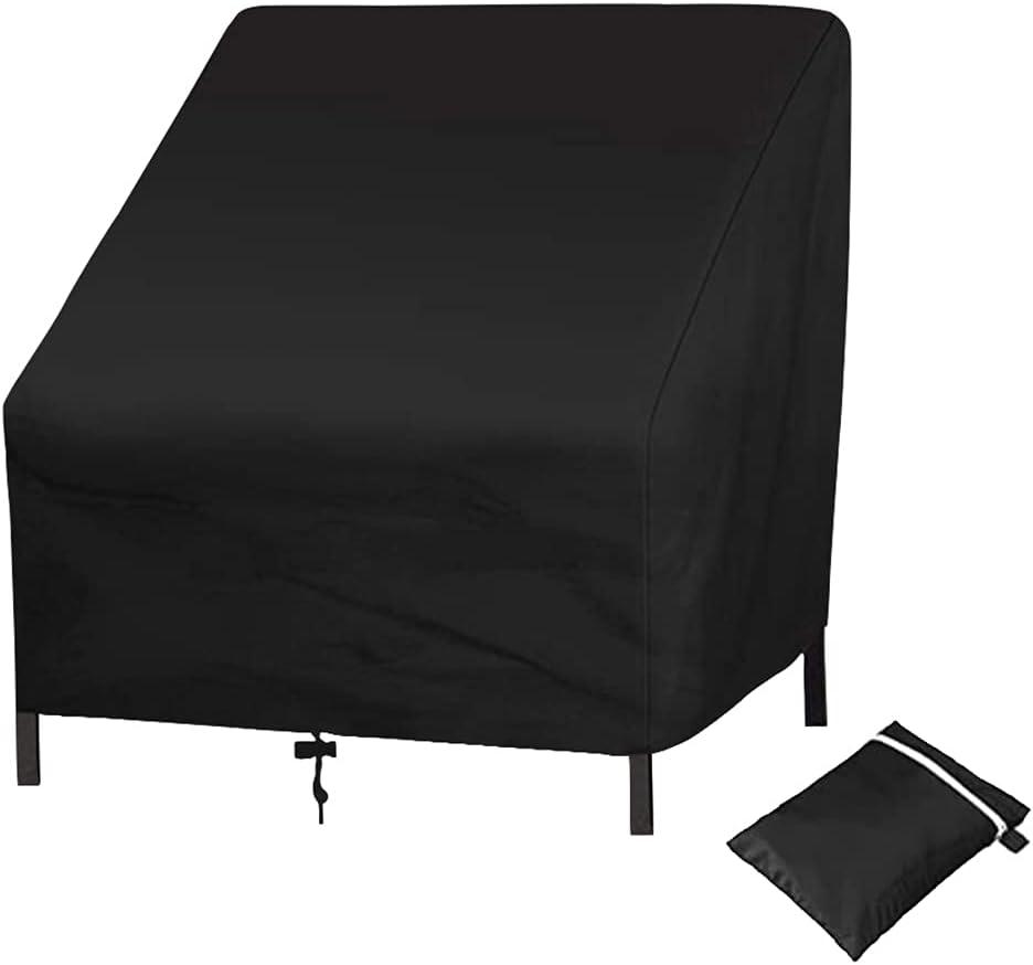 Uranshin Outdoor Patio Furniture Covers - Waterproof Rocking & Lounge Chairs, 210D, 37.8"W x 30.7" D x 28.74" H