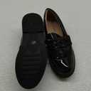 DADAWEN Girl's Loafers Slip On Tassel Oxford Shoes Flats Round Toe School Uniform Dress Shoes (Toddler/Little Kid/Big Kid) Size 34 Kids