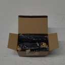 Sieral 50 Pcs Thank You Satin Gift Bags with Drawstring Jewelry Candy Bags for Wedding Bridal Shower Gift Wrap Bags for Birthday Party Anniversary Favor(Black, Gold,4 x 6 Inch) (1 Count (Pack of 50))