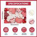 XCHI Love Hearts Valentine's Day Placemats Set of 6 Table Mats for Party Home Kitchen Dining Table Decorations 12x18 Inch