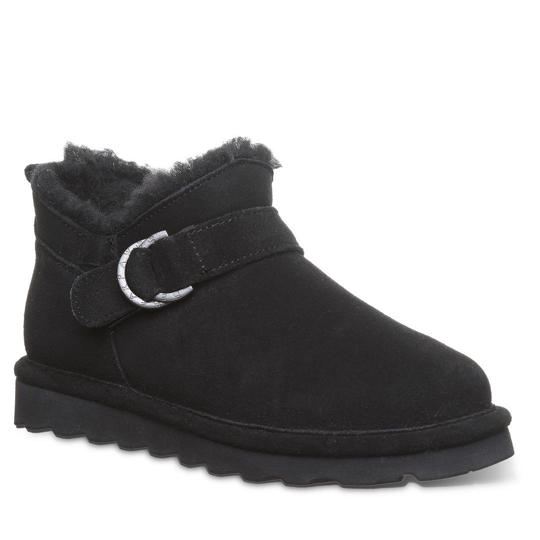 Bearpaw Shorty Buckle Women's Boot Black  10