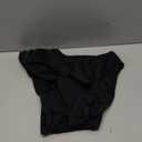 American Trends High Waisted Bikini Bottoms Ruched Tummy Control Swimsuits Bottoms Sexy Swim Bottom Bathing Suits for Women (Medium, 01 Solid Black)