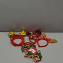 LUKBERA 8 PCS Christmas Headbands, Christmas Head Toppers Xmas Headwears for Women Men Christmas Costume Accessories Holiday Party Favors