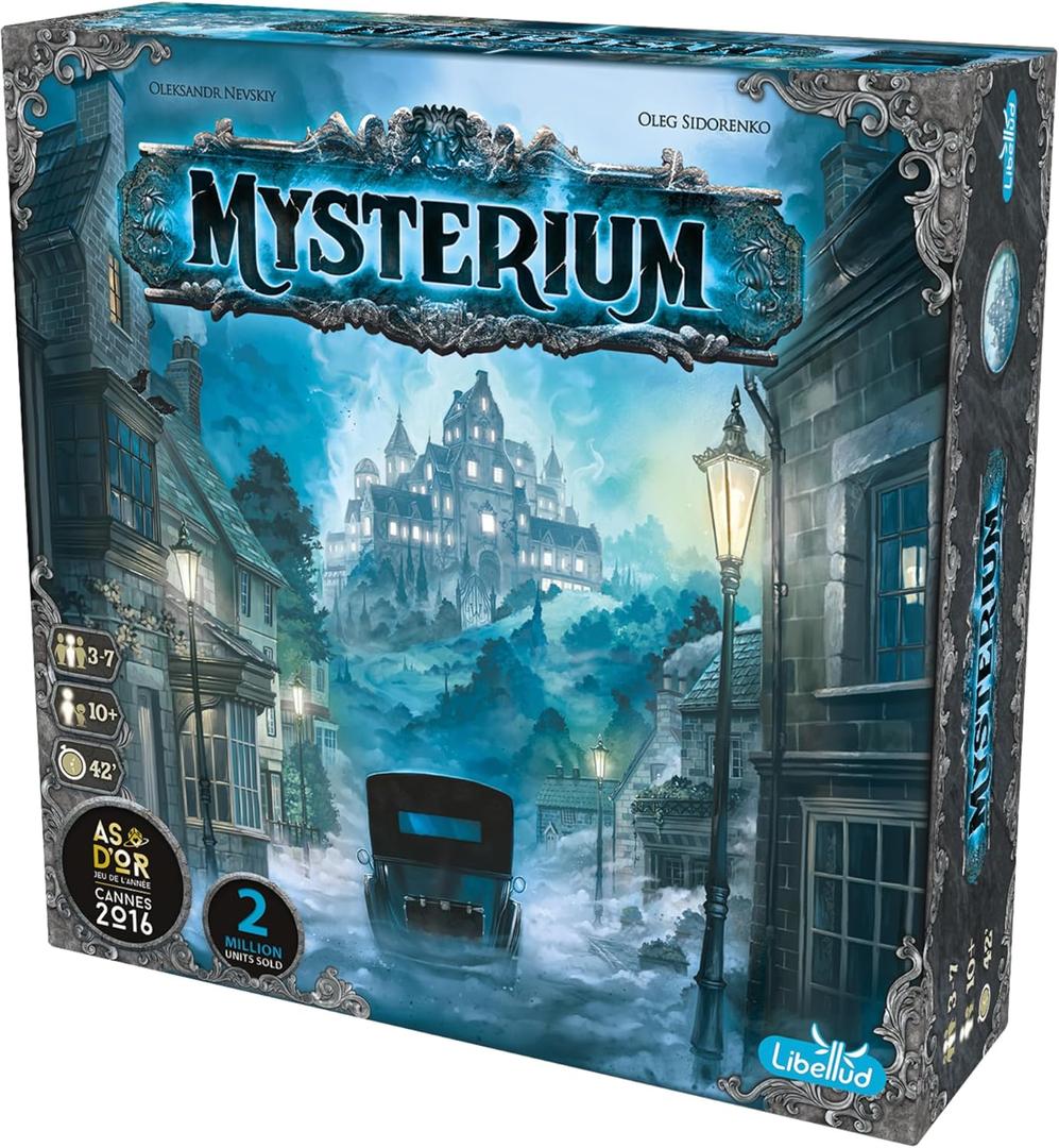 Asmodee Mysterium Board Game (2025 Refresh) - Cooperative Psychic Mystery Game with Updated Components & New Cards, Family Fun for Kids & Adults, Ages 10+, 3-7 Players, 45 Minute Playtime
