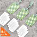 Luggage Tags for Suitcases Travel Accessories: Leather Luggage Tag 3 Pack TSA Approved Airplane Travel Essentials for Women, Bag Tags for Luggage Long Flight Must Haves Travels Gift Airport Essentials, mint green