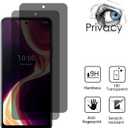 VIESUP [2 PACK Anti-spy Anti-Scratch 9H-Hardness Easy to Install Privacy Protective Glass Screen Protector for Boost Mobile Celero5G+ PLUS 7.0