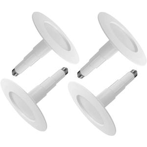 4-Pack 5/6" LED Can Lights Retrofit Recessed Lighting,12W=60W,2700K SoftWhite,800 Lumens,Dimmable Adjustable Retrofit Downlight,ETL,Damp Rated,Simple Installation Can Lights,Bevel Trim (5/6" 12W_4 Pack, 2700K(Soft White))