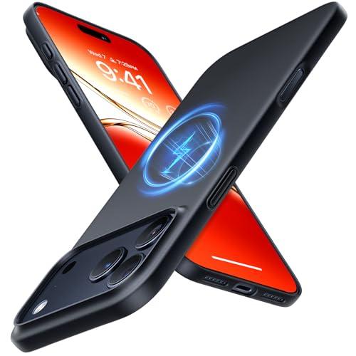 TORRAS Magnetic Slim-Fit for iPhone 17 PRO MAX Case, Ultra-Thin 17 ProMax Phone Case Compatible with MagSafe, Light Anti-Scratch Matte Hard PC Bayer 6.9 inch OriginFit, Matte Black