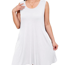 Johnny Plus Size Summer Dresses for Womens Sleeveless Midi Sundress with Pockets Casual Loose Fitting Tank , Size XL