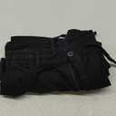 Sailwind Men's Drawstring Linen Pants Casual Summer Beach Loose Trousers (28, A05 Black)