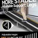 FACHNUO 10FT Portable Wheelchair Ramp for Home Steps, with Support Legs