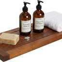 AquaTeak Moa 24" Teak Floating Shelf, Wall Mounted, Holds Up to 10 lbs
